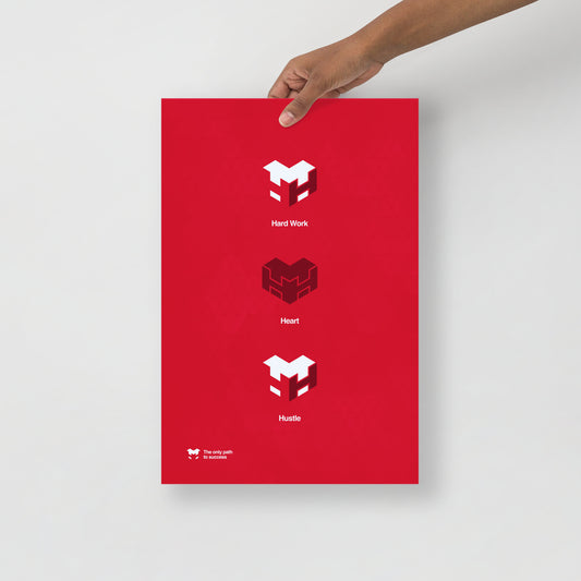 Logo Poster Red Vertical