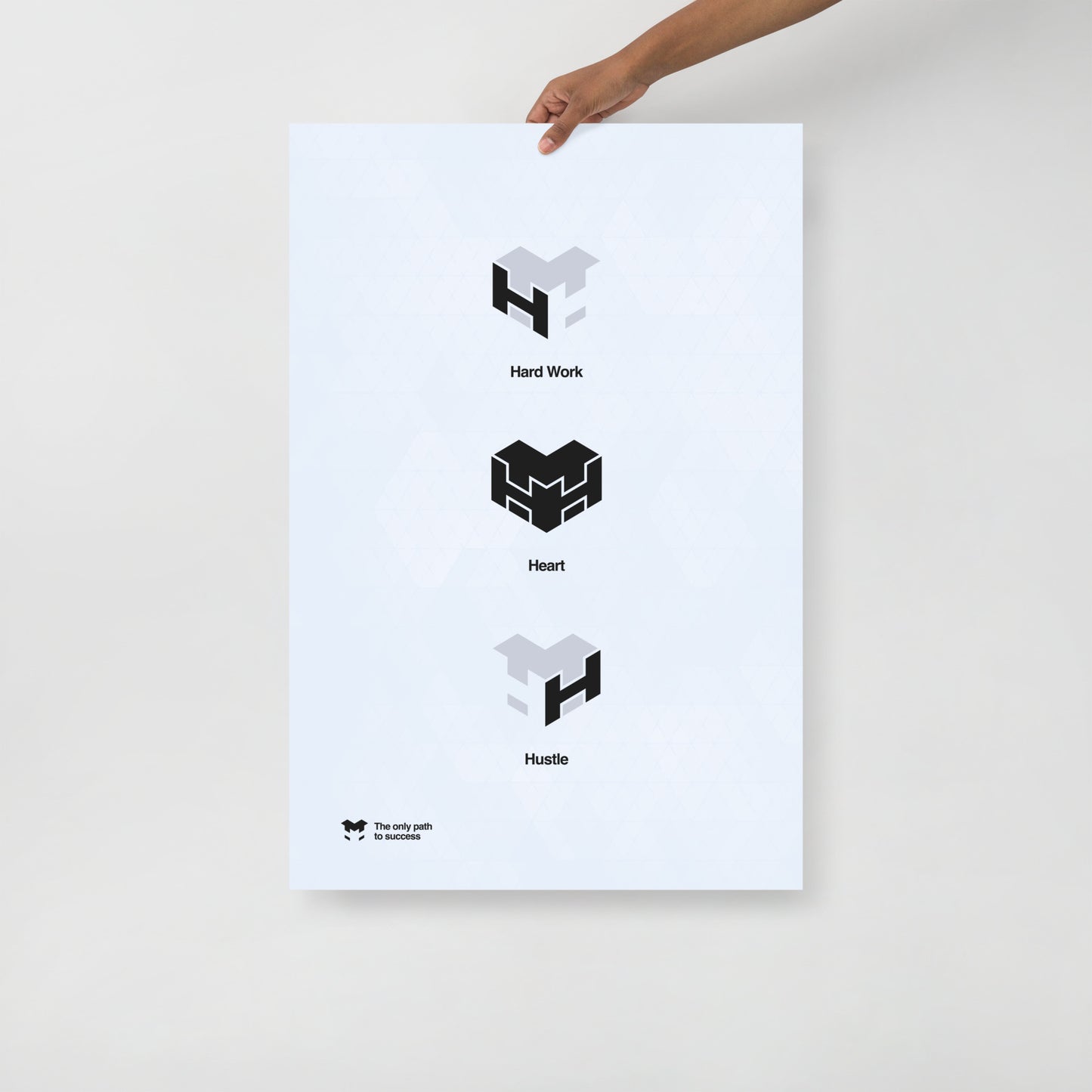 Logo Poster Black and White Vertical
