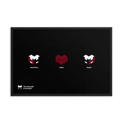 Logo Framed Poster Black