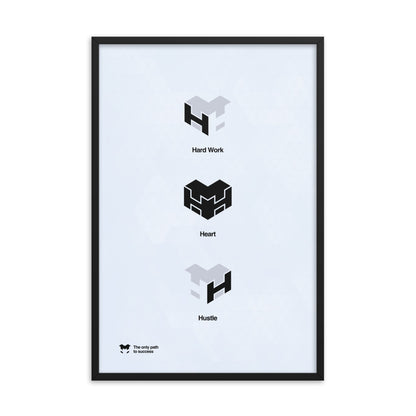 Logo Poster Black and White Framed poster Vertical