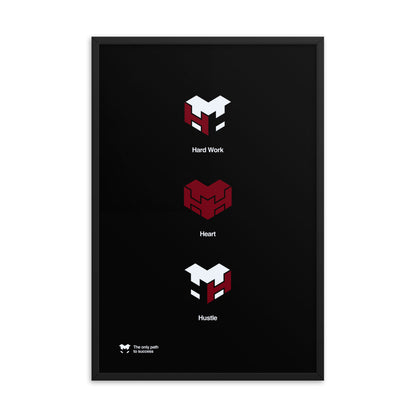 Logo Poster Black Framed Vertical