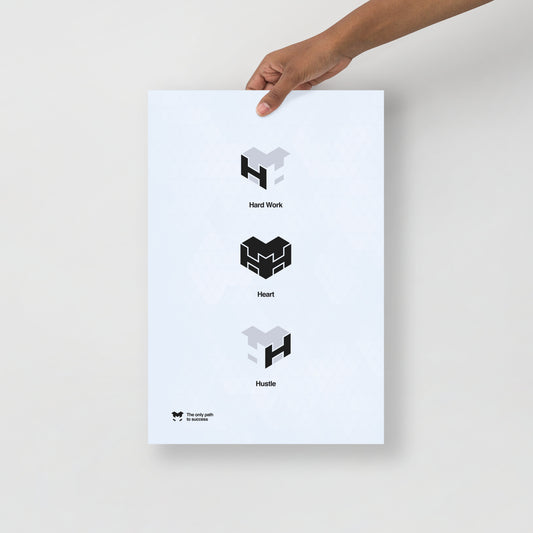 Logo Poster Black and White Vertical