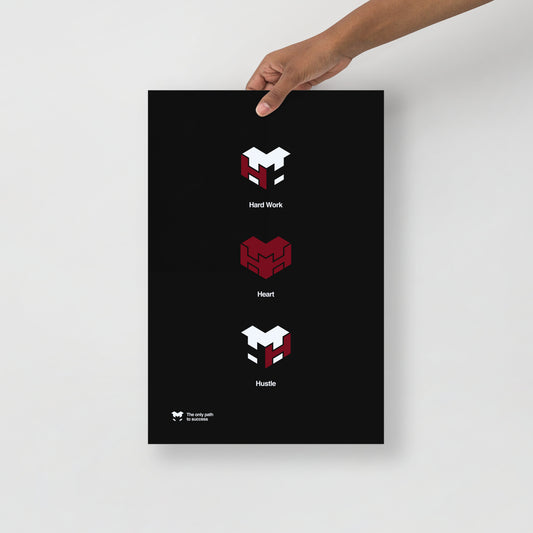 Logo Poster Black Vertical
