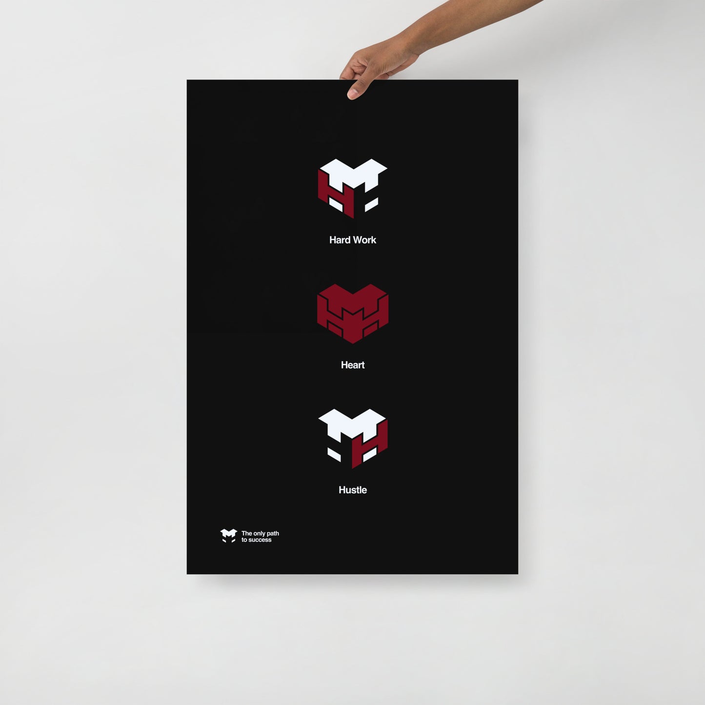 Logo Poster Black Vertical